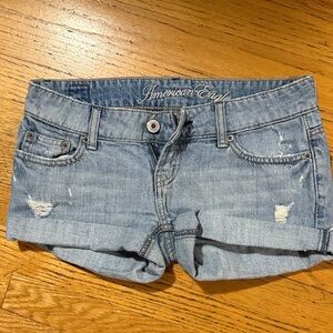 American Eagle Outfitters Light Blue Jean Shorts